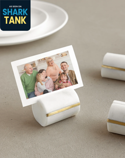 Marble Place Card Holder – Cylinder
