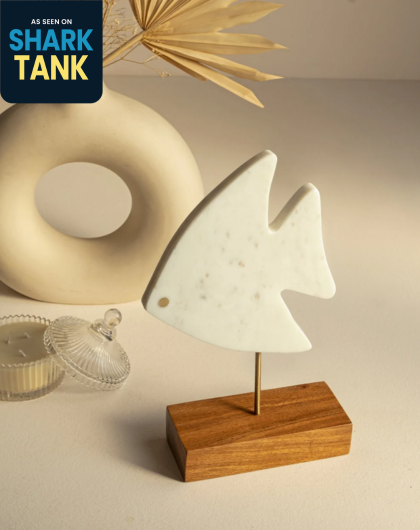 Marble Fish Figurine