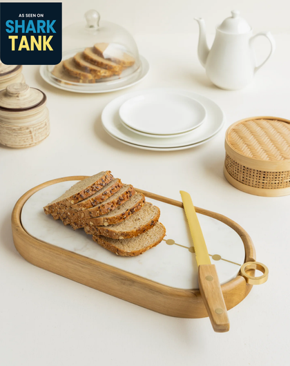Chopping Board with Bread Cutter Knife