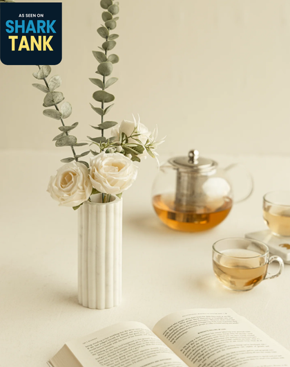 Chic White  Marble Vase