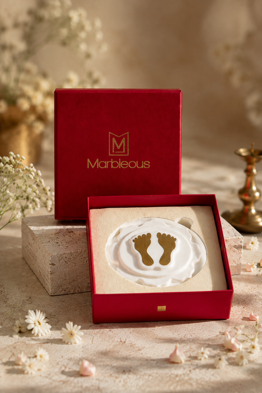 MARBLE LAKSHMI FOOTPRINT - BRASS Gift Hampers