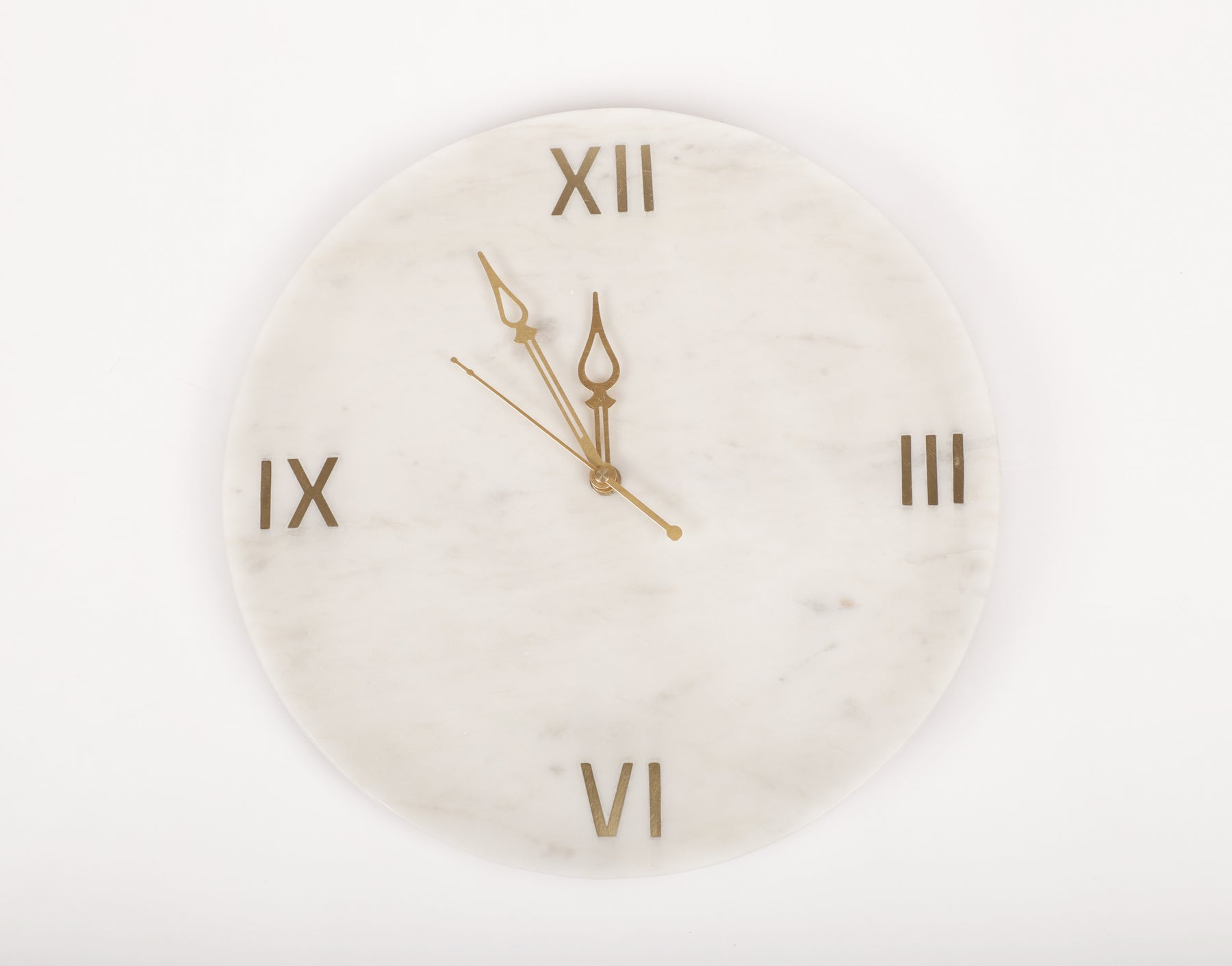 Marble Wall Clock – Roman Number