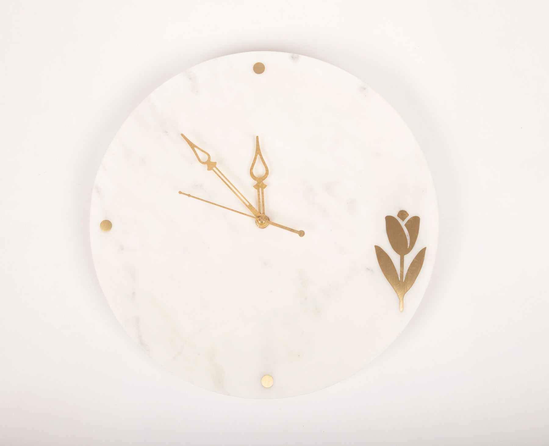 Marble Wall Clock – Tulip