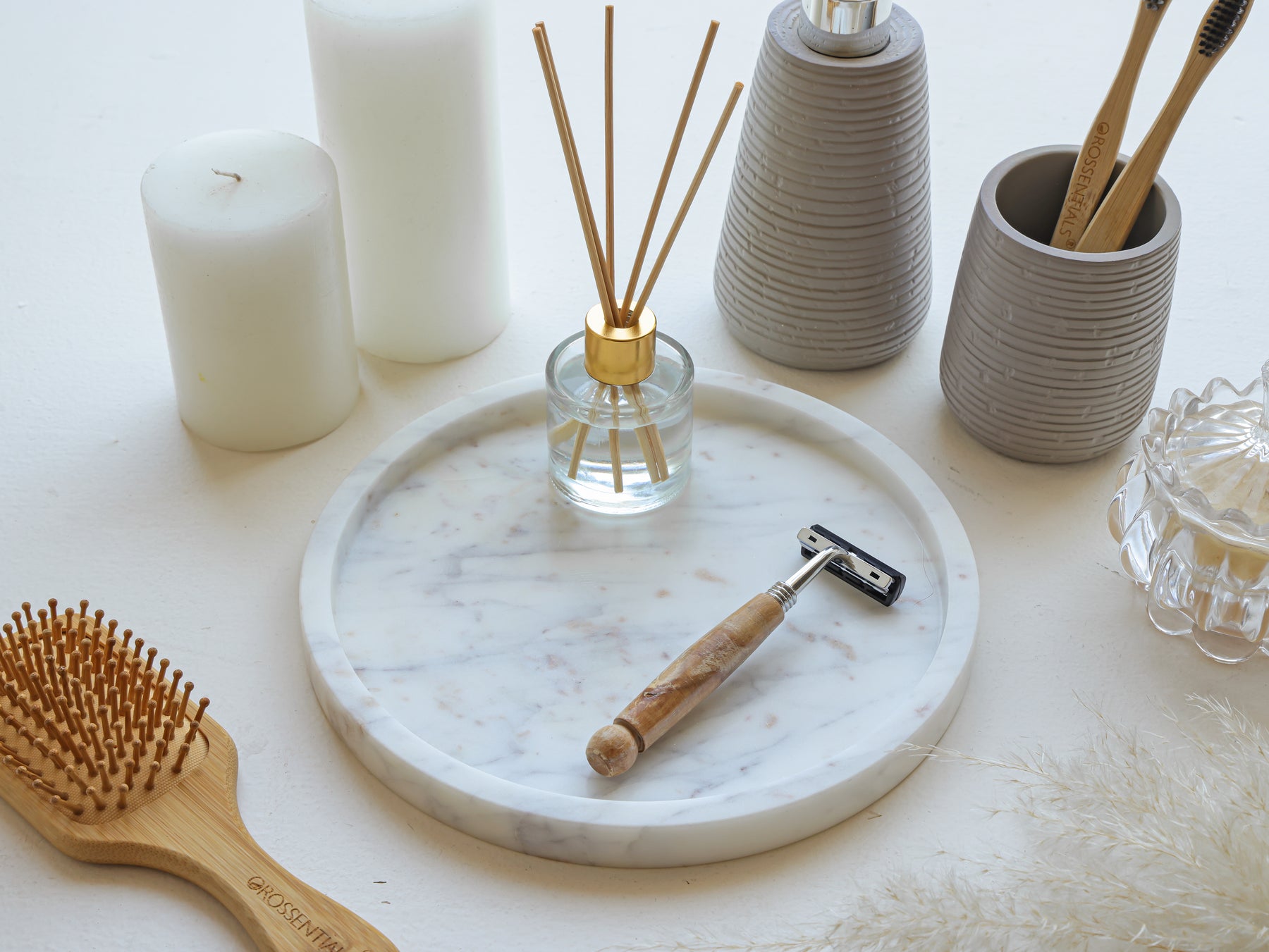 Marble Round Tray