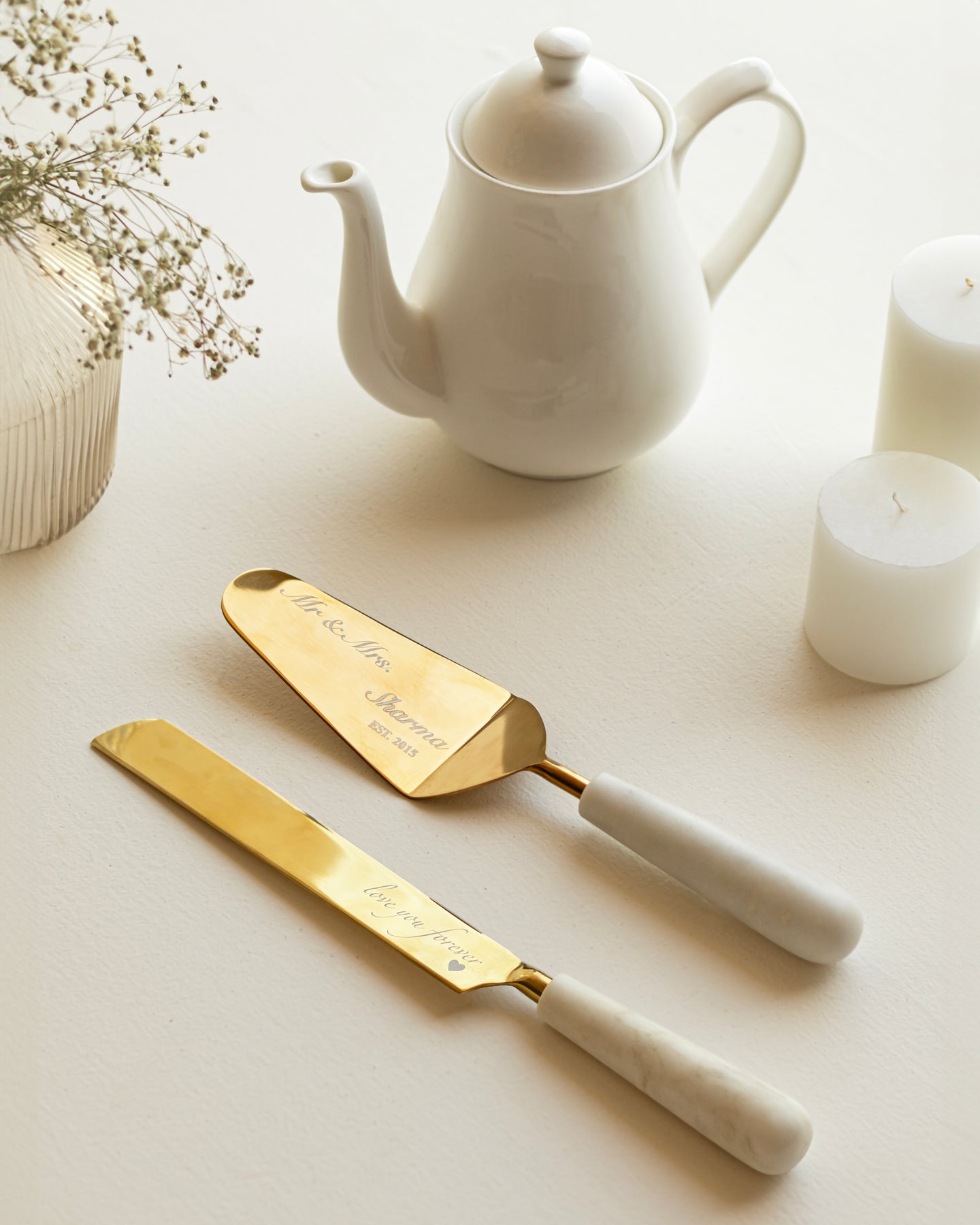 Personalised Cake Knife & Server Set