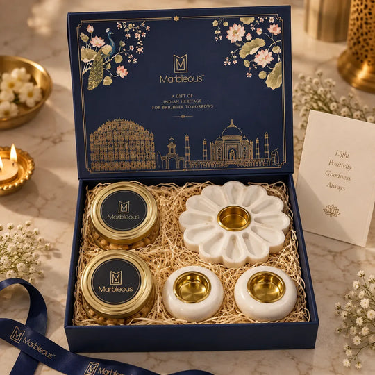 Marble Shubh Deep Gift Box