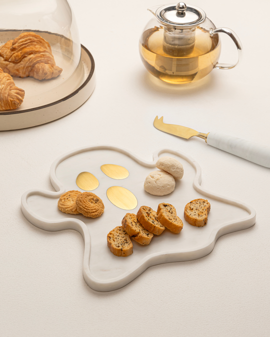 Marble Platter - Ghost