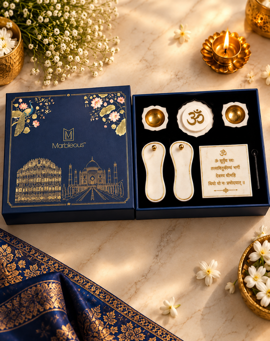 Grih Pravesh - Luxury Marble Gift Set