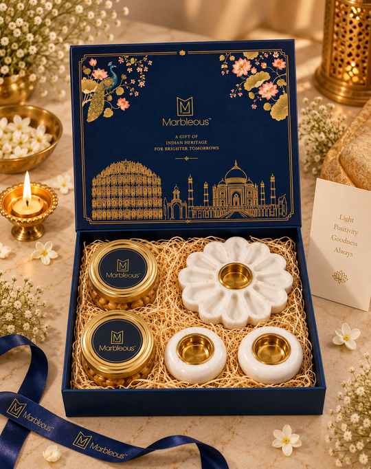 Marble Shubh Deep Gift Box